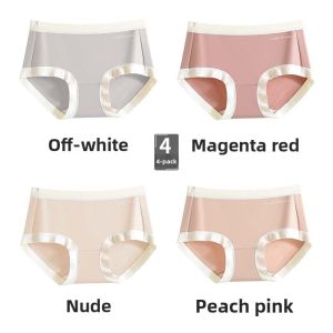 CarbinKoneer | CarbinKoneer Ladies Cotton Underwear Sporty Thin Briefs Anti-Bacterial Triangle Pants Seamless Gift Box Youth Pure Cotton Loincloth