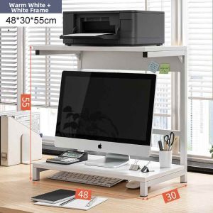 TENGYAGAO | Lighted Elevation Desk Organizer Shelf