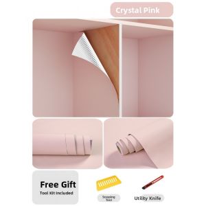 Modern Minimalist Self-Adhesive Cabinet Stickers Renovation Color Change Wallpaper Drawer Pad Paper Moisture Proof Antibacterial