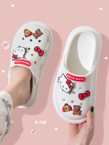 Kitty Cat Collaborative Edition Slip-On Slippers Summer Anti-Slip Womens Outdoor Wearable Home Comfortable EVA Clog Shoes
