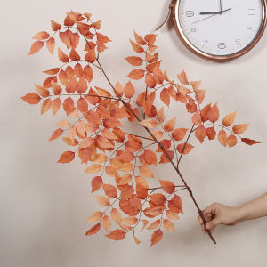 Cây Cảnh Lá Giả Bằng Vải Nhung Cao Cành Dày Màu Thu Dày Màu Sắc Dùng Để Trang Trí Nhà Cửa Và Trang Trí Nhà Vườn