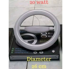 Flash Lampu serbaguna lampu RingLight makeup / studio lamp Bulat /TL Murah LED ORANGE 22 WATT diameter 26cm