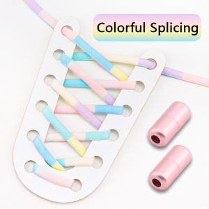 Colorful Elastic Shoe Laces Round Capsule Lock No Tie Shoelaces For Sneakers Adults and Children Convenient Lazy Shoes Lace