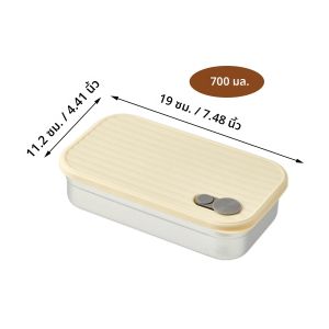 WORTHBUY แบบพกพาขนาดใหญ่ความจุปิดผนึกกล่องอาหารกลางวัน Bento 304 สแตนเลสสตีลผลไม้สลัดอาหารสําหรับนักเรียน Office WORKER