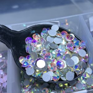 SS3-SS30 Non Hotfix Glass Rhinestone Flatback Crystals Stones Glitter Diamond Gems Nail Art DIY Accessories for Nail Clothing