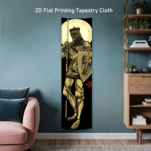 VIKAMA Gothic Dragon Warrior Tapestry Dark Aesthetic Wall Hanging for Bedroom Game Room Home Decor Soft Fabric Wall Art