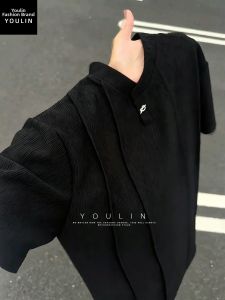 YOULIN | Cool Ice Silk Spliced Polo T-Shirt