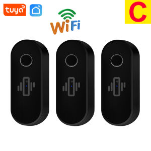 Tuya WiFi Vibration Sensor Detector Alarm Real-Time Motion Shock Detection White Black Color Smart Life APP Notification History