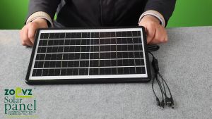 【Ready stock】𝑨𝑵𝑩𝑶𝑳𝑻 5v12w Portabel Panel Surya panel Pembangkit Listrik Fotovoltaik Tahan Air Luar Ruangan Pengisian Cepat Dengan 5 Kepala Pengisi Daya