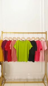 Kaos polos Ld 120/Atasan Oblong Oversize Lengan Pendek Wanita/Atasan Ukuran Besar/Pakaian Wanita