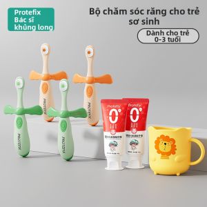 PROTEFIX | Bộ Bàn Chải Răng Lông Mềm và Kem Đánh Răng Cho Bé 0-3 Tuổi