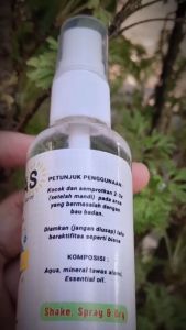 PAKET 3 BOTOL - Tawas Natural Deodorant Spray Atasi Masalah Bau Badan Isi 60ml