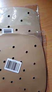 TIME CAFE กระดาษรองหม้อทอด ทรงเหลี่ยม (100 แผ่น/แพ็ค) กระดาษรองอบ กันติด กันน้ำ ซับน้ำมัน ทนความร้อน เกรดอาหาร