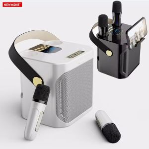 Loa Siêu Trầm Không Dây Di Động Karaoke Bluetooth Có Micro Công Suất Cao Chống Nước Hộp Âm Thanh Máy Nghe Nhạc Âm Thanh Nổi Vòm 3D