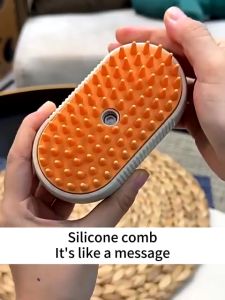 Pet Brush 3 in 1 Cat Brush with Steam Spray for Massage Electric Hair Removal Comb Pet Grooming Comb Hair Removal Combs
