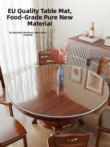 LUOYOUTE | Transparent Waterproof Oil-Resistant Round Table Mat