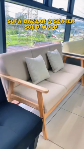 ⚡️LIKE BUG⚡️Bazar Sofa 1|2|3 Seater| Dustproof| Solid Wood Frame| Living Room Nordic Sofa|Sofa Set