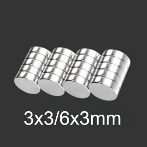 3x3/6x3mm - Round refrigerator magnet suitable for photo fixing whiteboard Halloween DIY warehouse tool storage office