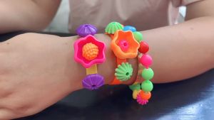 DIY Bracelet Kit Necklace DIY Pop Beads Accessories Jewelry Necklace Making Kit Toys For Kids Girl
