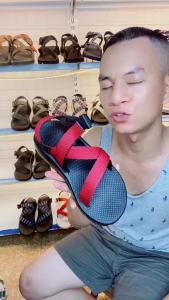 Dép Chaco mẫu DÂY ĐỎ đế thường size 38-43 D.A Store xăng đan quai hậu nam nữ bền bỉ năng động