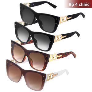 CRIXALIS 4 Kính Mát Mắt Mèo Nữ UV400 Bảo Vệ Không Phân Cực Thời Trang Kính Chống Nắng Cho Cuộc Sống Hàng Ngày Đi Du Lịch Kỳ Nghỉ