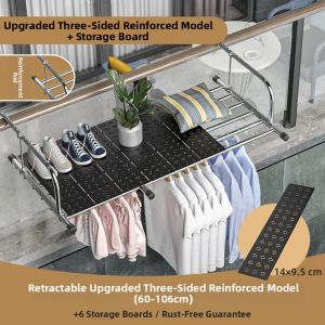 Anti-theft Extensible Outdoor Clothes Drying Rack