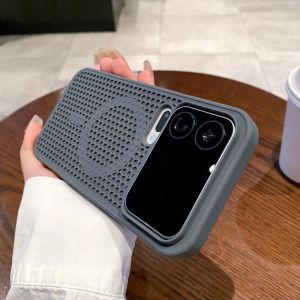 3D Honeycomb Magnetic Case For Xiaomi 17 Pro Max Mi17 M17 Xiaomi17 Mi17ProMax Wireless Cooling Heat Dissipation Shockproof Cover