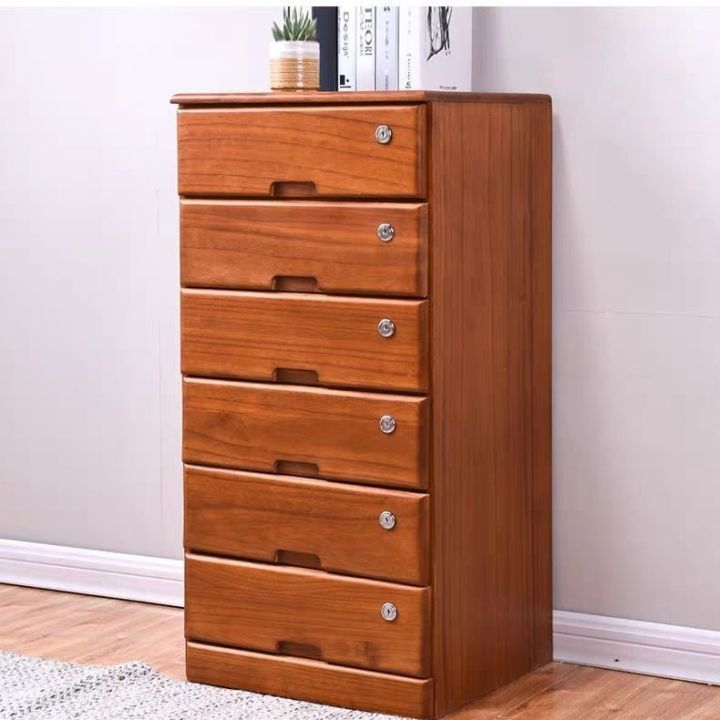 Solid Wood Chest of Drawers Minimalist Modern Storage Cabinet Bedroom ...