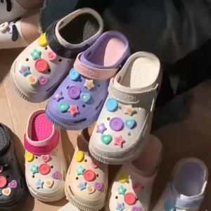 H25🧀 รวม รองเท้าหัวโต แบบรัดส้นแถมฟรีตัวติด รองเท้าสีพาสเทล พื้นนิ่ม ใส่สบาย เสริมส้น HAP🧀GNA