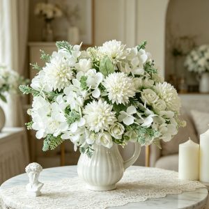 Artificial Flowers Silk Roses Home Room Vase Table Bonsai Festival Outdoor Garden Wedding Wreath Bridal Bouquet DIY Gifts Decora