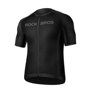 RockBros | Áo Thun Thể Thao Đạp Xe Nam ROCKBROS Nhanh Khô Thoáng Khí Tay Ngắn Phản Quang Khóa Kéo Thân Thiện Với Da