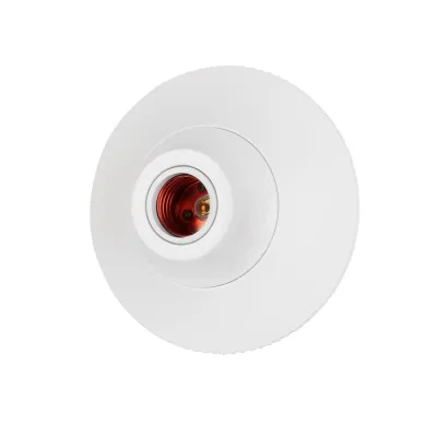 1/2pcs E26/E27 Lamp Bulb Pendant Holder Suitable for 110-250 Voltage Textured Round Fixed Base Bracket