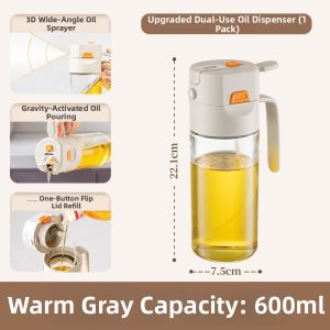 TAILI | Spray & Pour Glass Oil Vinegar Dispenser