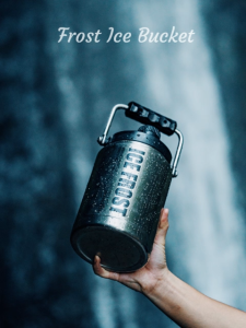 Gooutspringhill 1.9/3.8L Frost Ice Bucket 24H Hot & Cold Thermos Cup 304 Double Wall Stainless Steel Big Water Bottle