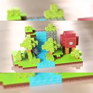 100pcs Magnetic Building Blocks Set Toy 2.0cm DIY Mine World Cube for Kid Age DIY Model Children Gift