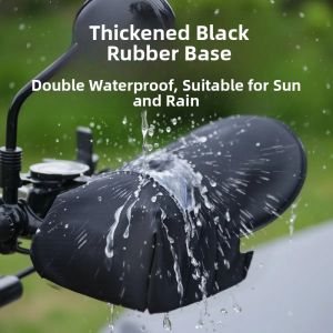MONLEYTA | Motorcycle Gloves UV Protection Sunshade Waterproof Electric Vehicle Battery Handle Cover Windproof Commuting Style Polyester Fiber