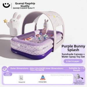 EnjoyLife | Large Multi-purpose Inflatable Pool for Kids and Adults Thickened Sunshade