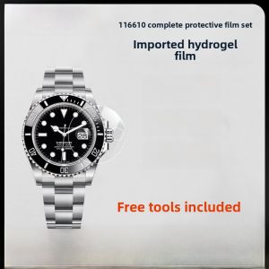 Handmade Protective Film for Rolex Black Water Ghost M116610 Watch Case Lugs Crown Protector Band Cover Back Cover Guard