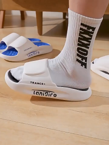 eva Couples wear indoor thick-soled non-slip slippers outside for women and mens