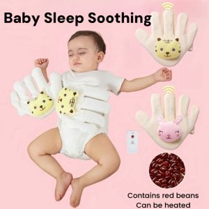 Baby Soothing Palm Simulated Moms Palm Newborn Sleeping Plush Hand Pillow Heated Infant Deep Sleep Comfortable