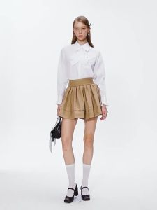 AIVEI | Autumn Meilade Style Youthful College Short Skirt