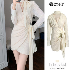 เดรส ZY.HT สำหรับล้างสต๊อก คูปอง 299 บาท อย่างเดรสผู้หญิง เดรสรัดรูป มินิเดรส เดรสแขนยาว เดรสลูกไม้ เดรสทำงาน ชุดเดรสวินเทจ EraVogue 5203