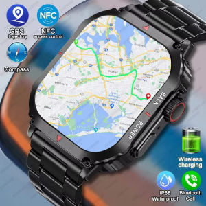 2025 New For Xiaomi Huawei Military Smart Watch Men Outdoor GPS Sports Fitness Tracker Health Monitor 1.95" BT Call Smartwatch