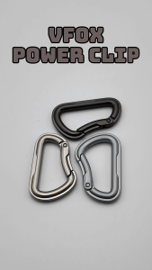 VFOX POWER CLIP HEAVY DUTY ALUMINUM CARABINER CLIP FISHING OUTDOOR EQUIPMENT MANCING PANCING IKAN