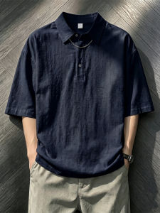Breatheable Light Flax-like Polo Shirt
