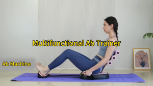 Ab Crunch Machine with Resistance Band Portable Sit Up Equipment Home Core Training