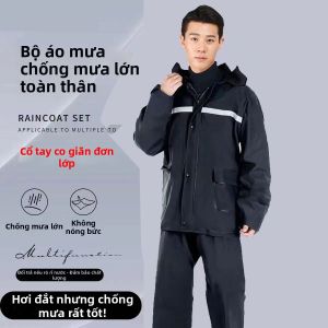 Bộ Áo Mưa và Quần cho Người Đi Mô Tô và Nhân Viên Giao Hàng