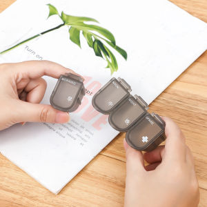 Hộp Thuốc Hộp Phân Chia Thuốc Sáng Trưa Tối Có Thể Tháo Rời Một Cái Xách Tay Mini Cỡ Nhỏ Hộp Chia Thuốc Mang Theo Bên Mình