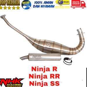 KNALPOT NHK ORIGINAL PNP NINJA R NINJA RR NINJA SS 2 STROKE SUARA KERING