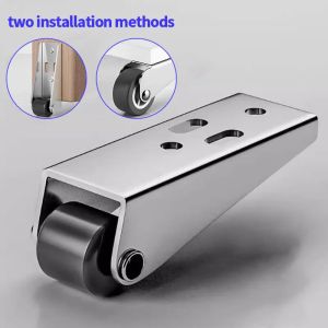 Movable directional wheel solid simple fixed roller table foot mini mobile roller flexible silent anti-wear wheel roller